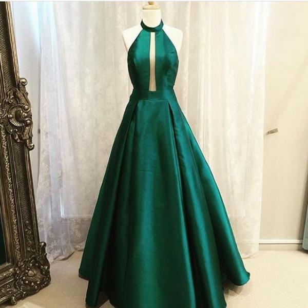 green and red gown
